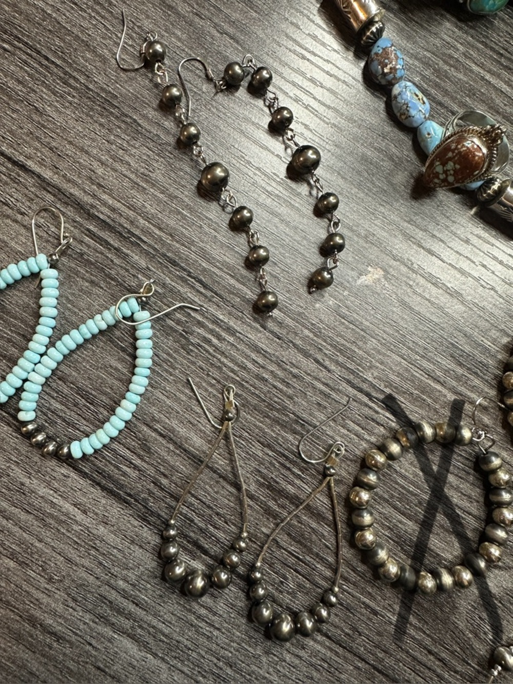 3 pairs of sterling earrings, not the ones with the x